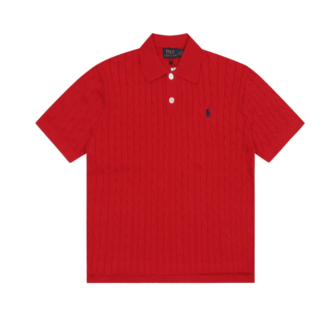 🅿️176 "Top quality" Style number: DS022# (not off the shelves all year round) [Ralph Lauren POLO lapel solid color pony embroidered logo knitted short sleeves] ✅Ralph Lauren Ralph Lauren classic basic versatile all-season cardigan knitted short sleeves ✅Main supplier platform live broadcast Wholesale entities Replenish when out of stock Not off the shelves ✅ZP quality 1:1 version Scan the code to enter the GF website Counter quality ✅Details and quality are the only one in Guangzhou. Imported quality cotton yarn focuses on high-end and cost-effective. Needless to say good quality. ✅The version is restored to the original order. The maximum size can be worn up to 160 pounds. Loose, comfortable and stress-free.